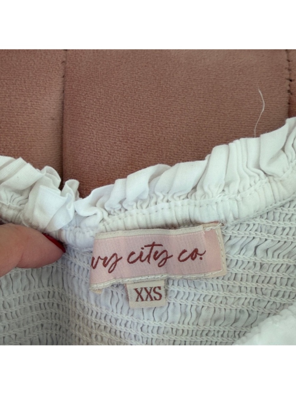 Ivy City Co Cream Midi Dress with Pink and Orange Floral Embroidery - Picture 3 of 3